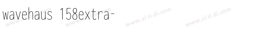 wavehaus 158extra字体转换